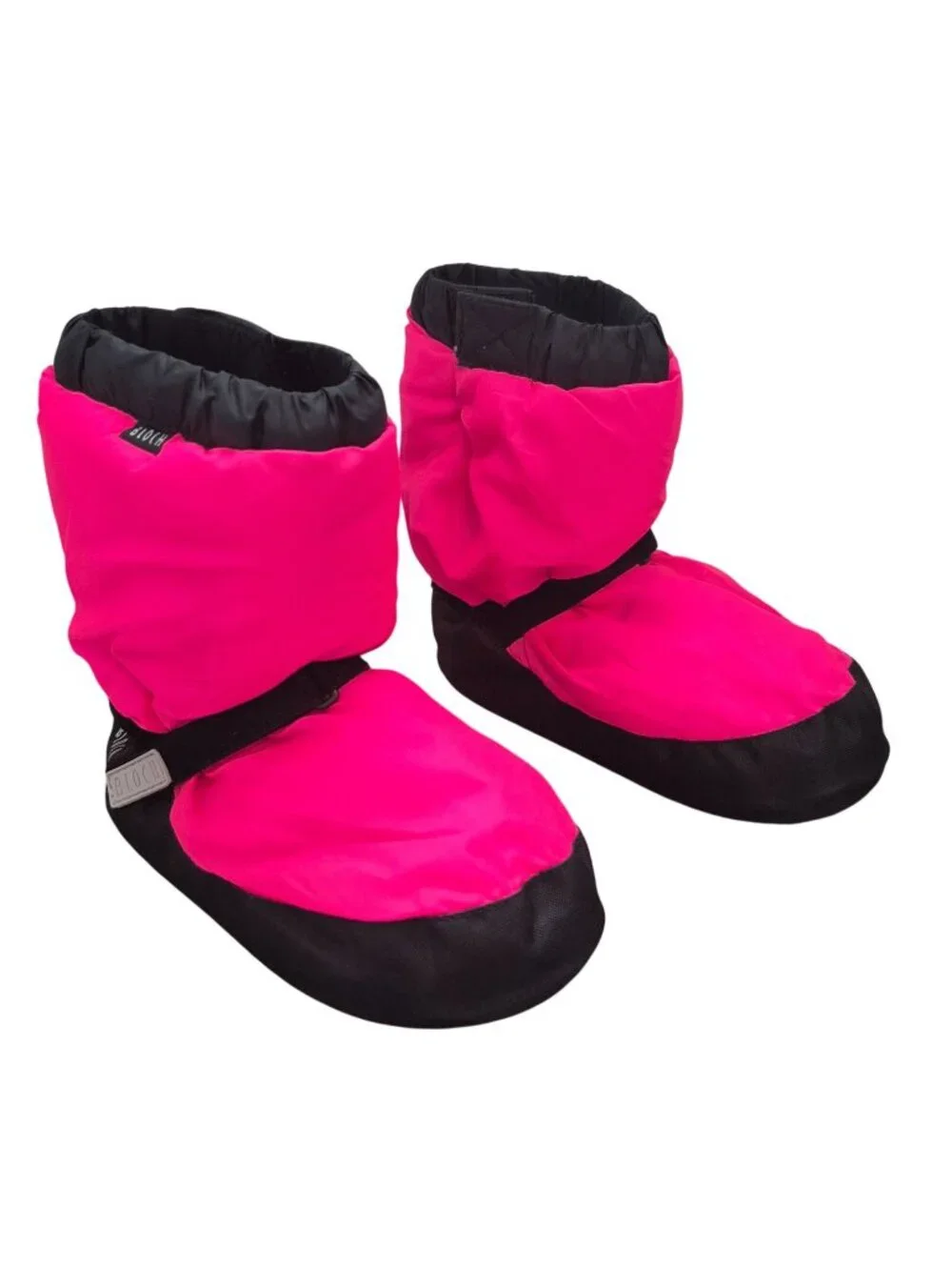 BLOCH Childrens Warm Up Booties Fluorescent Pink Nylon Small Dance